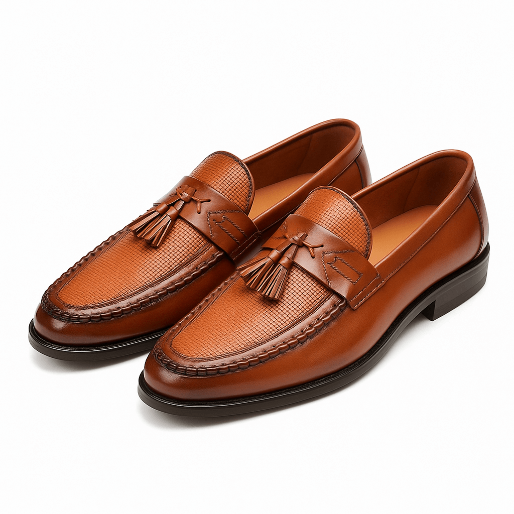 Caviren | Men’s Woven Tassel Loafers