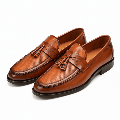 Caviren | Men’s Woven Tassel Loafers