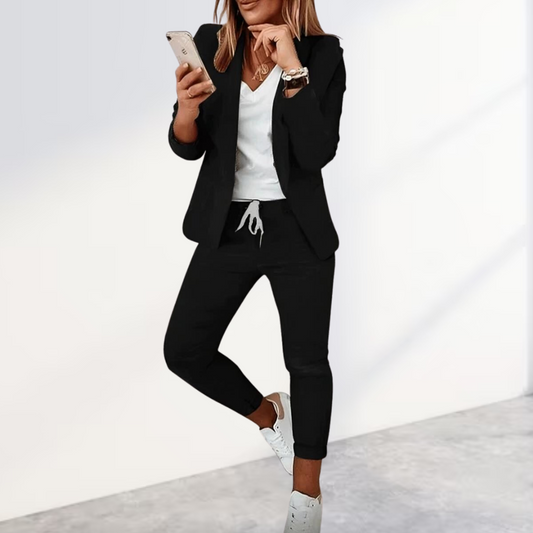 Chic Blazer and Trousers Set | Women's Suit 0