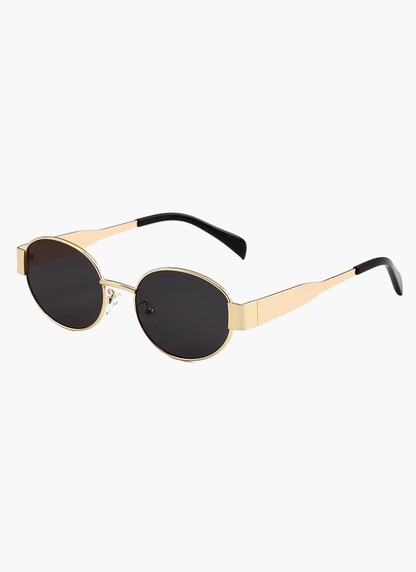 Soera | Women’s Retro Oval Metal Sunglasses