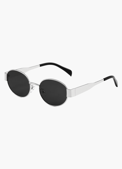 Soera | Women’s Retro Oval Metal Sunglasses
