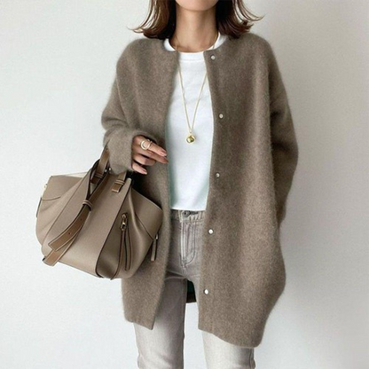Rosanna | Women’s Minimalist Longline Button Cardigan