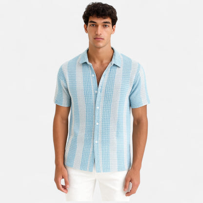 Simeon | Men’s Lightweight Breathable Button-Up Shirt