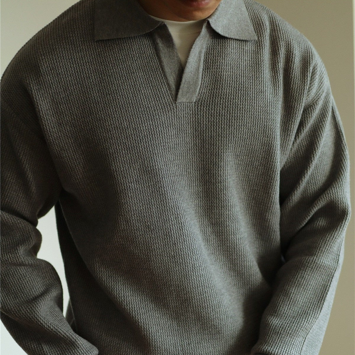Ellin | Men’s Modern Knit Polo Shirt