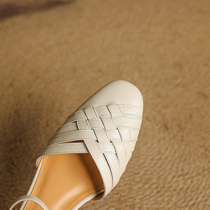 Avora | Women’s Leather Block Heel Sandals