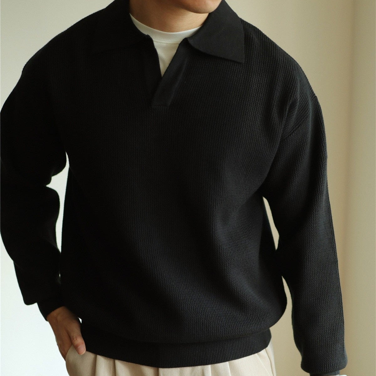 Ellin | Men’s Modern Knit Polo Shirt