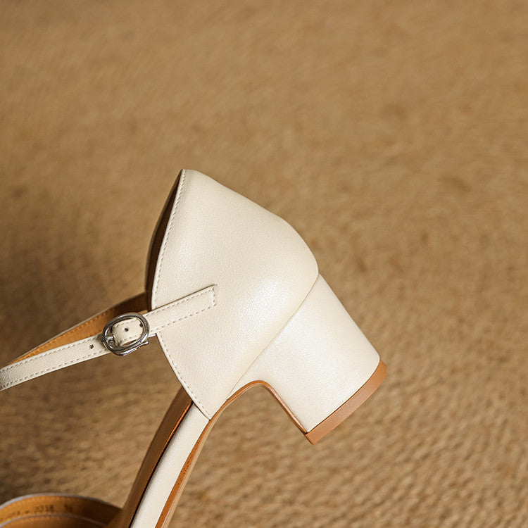 Avora | Women’s Leather Block Heel Sandals