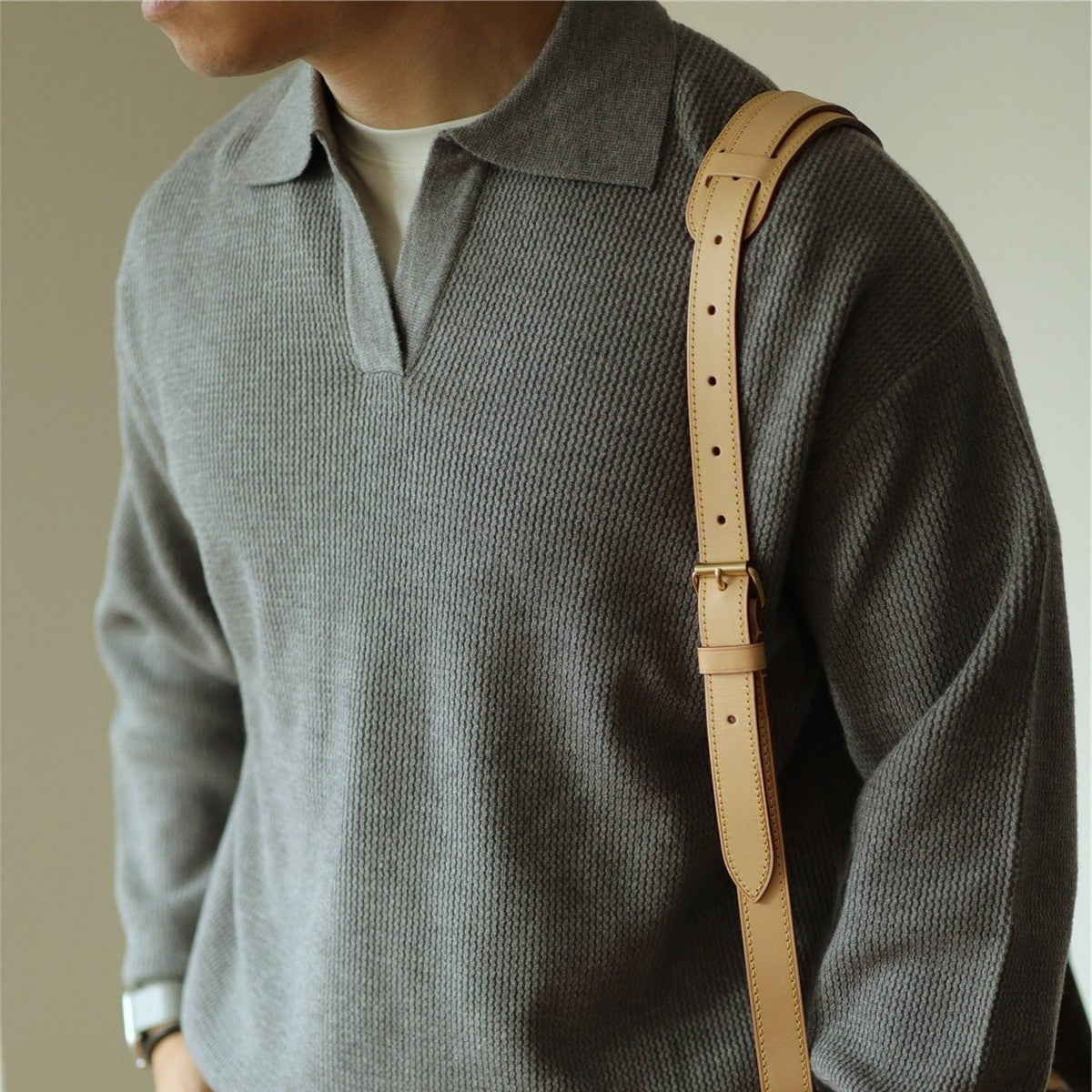 Ellin | Men’s Modern Knit Polo Shirt