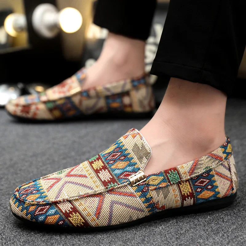 Creed | Men’s Aztec Canvas Loafers