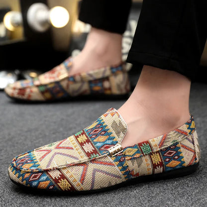 Creed | Men’s Aztec Canvas Loafers