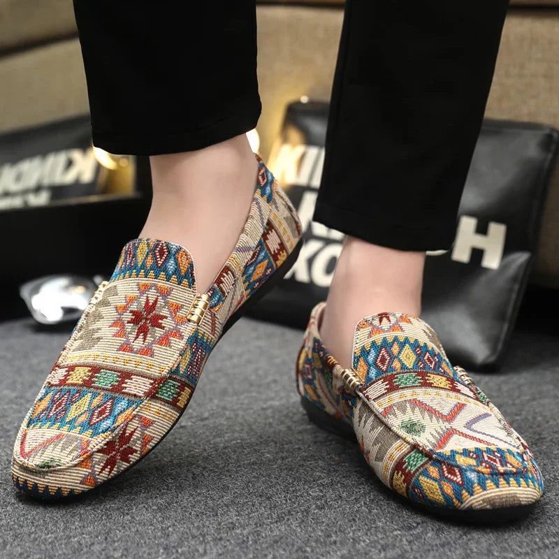 Creed | Men’s Aztec Canvas Loafers