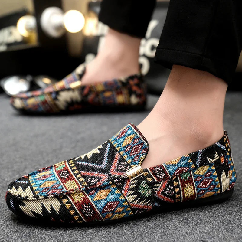 Creed | Men’s Aztec Canvas Loafers