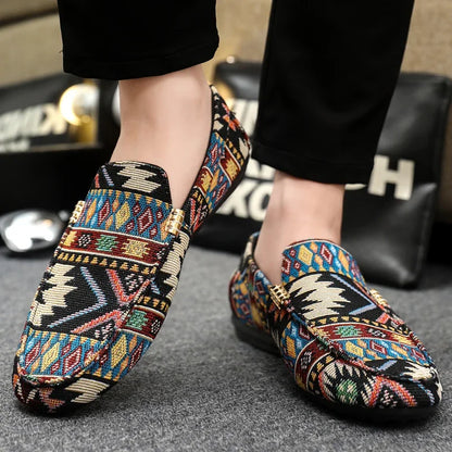Creed | Men’s Aztec Canvas Loafers