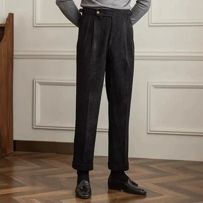 Norman | Men’s High-Waisted Corduroy Trousers
