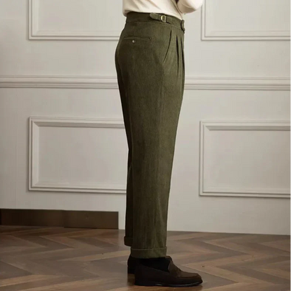 Norman | Men’s High-Waisted Corduroy Trousers