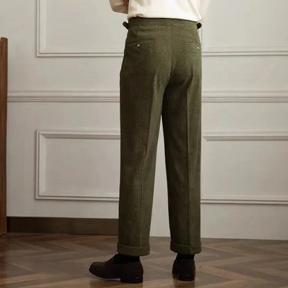 Norman | Men’s High-Waisted Corduroy Trousers