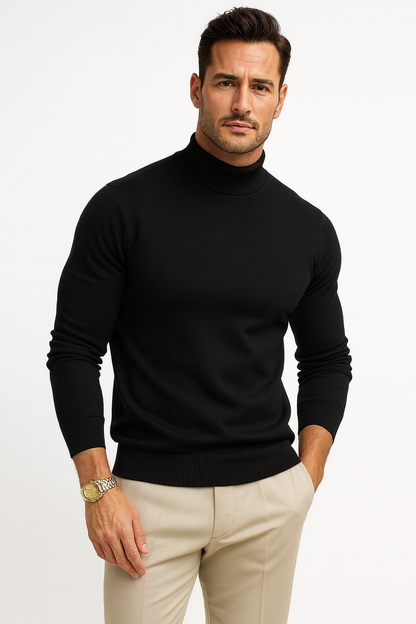 Drenie | Men’s Fitted Turtleneck Sweater
