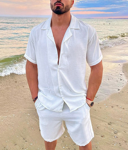 Eden | Men’s Linen Short Sleeve Summer Set