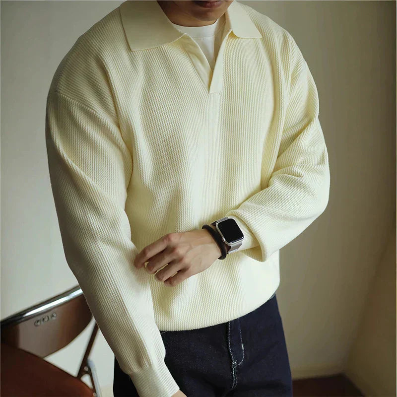 Ellin | Men’s Modern Knit Polo Shirt