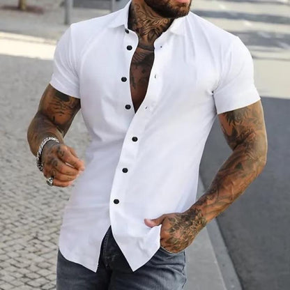 Elvaro | Men’s Slim-Fit Short Sleeve Shirt