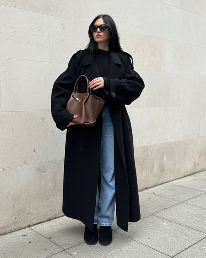 Eurinace | Women’s Double-Breasted Belted Trench Coat