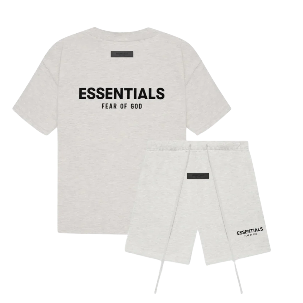 Essentials Short Set Cotton Oversized T-Shirt and Shorts Matching Set
