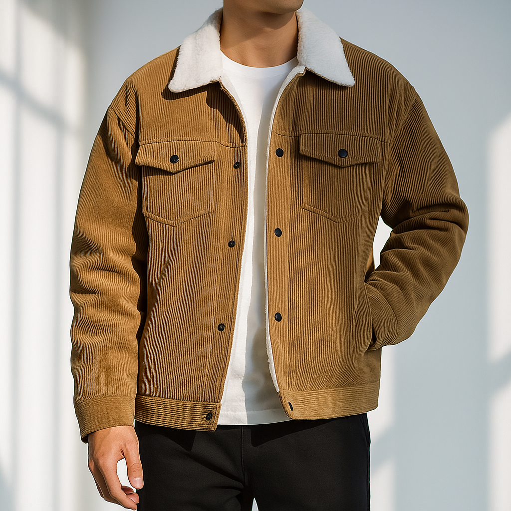 Gadiel | Men’s Corduroy Fleece-Lined Jacket
