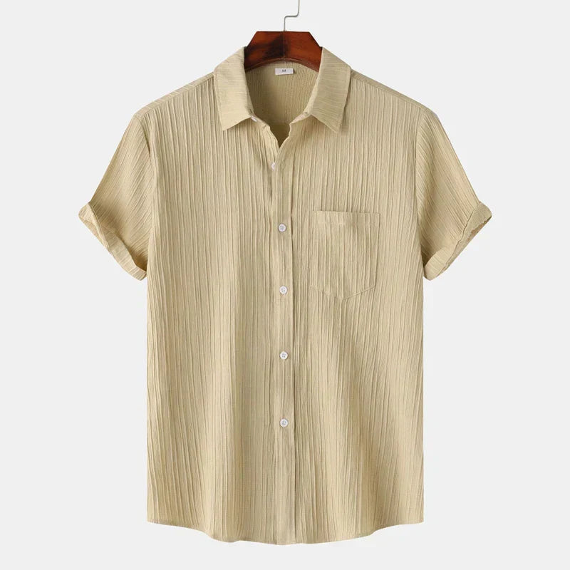 Genaro | Men’s Summer Linen-Cotton Shirt