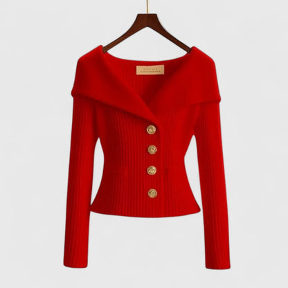 Grama | Women’s Off-Shoulder Ribbed Cardigan