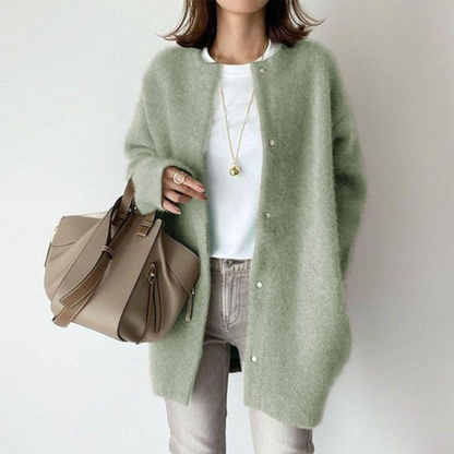 Rosanna | Women’s Minimalist Longline Button Cardigan