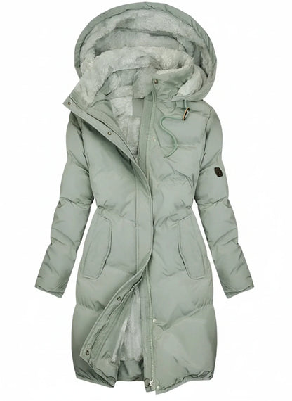 Gwenn | Women’s Hooded Long Puffer Jacket