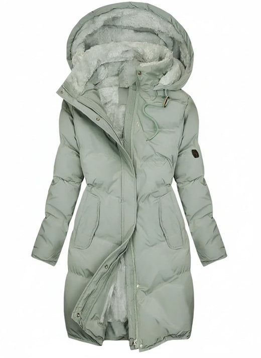 Gwenn | Women’s Hooded Long Puffer Jacket