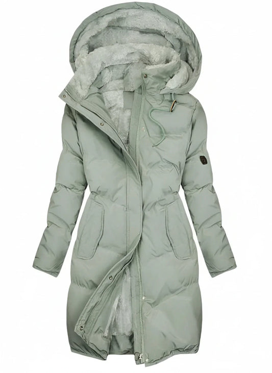 Gwenn | Women’s Hooded Long Puffer Jacket