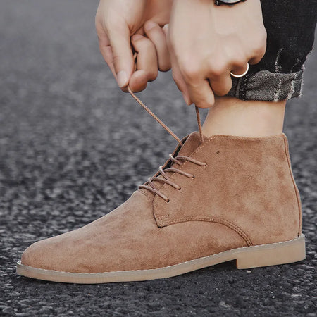 Nebula | Men’s Suede Lace-Up Chelsea Boots