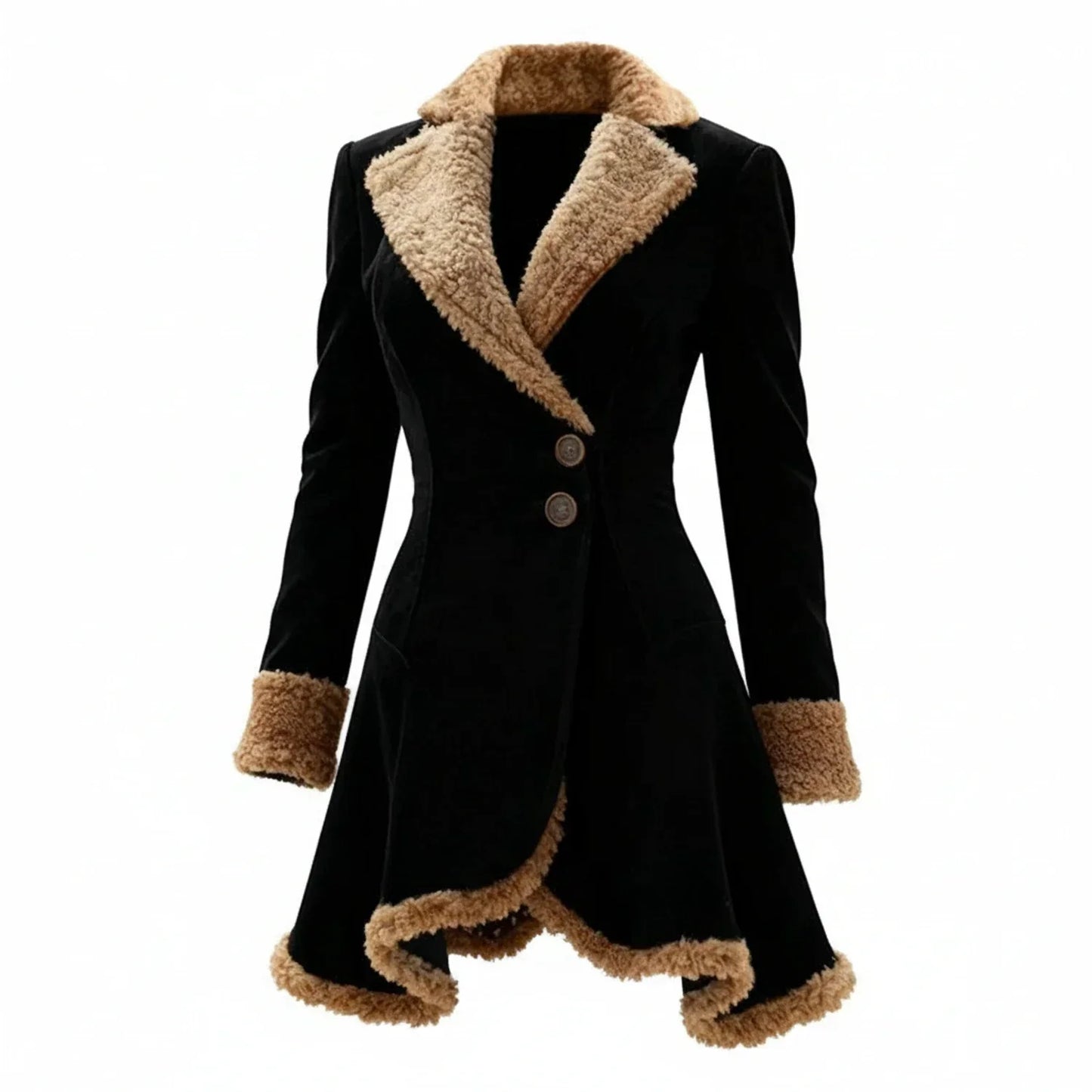 Hanney | Women’s Fur-Trim Fitted Coat