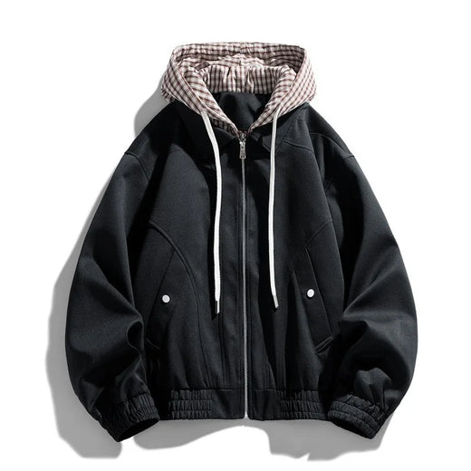 Harlow | Men’s Lightweight Plaid-Hood Jacket