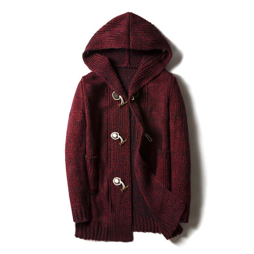 Adler | Men’s Wool Blend Hooded Cardigan