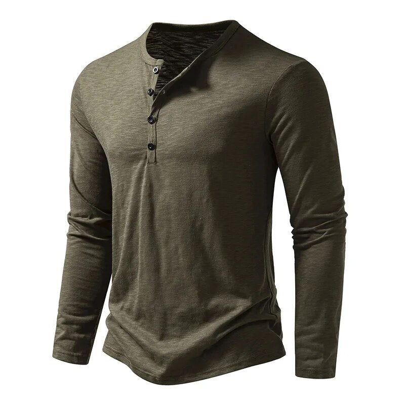 Henley | Men’s Cotton Henley Shirt