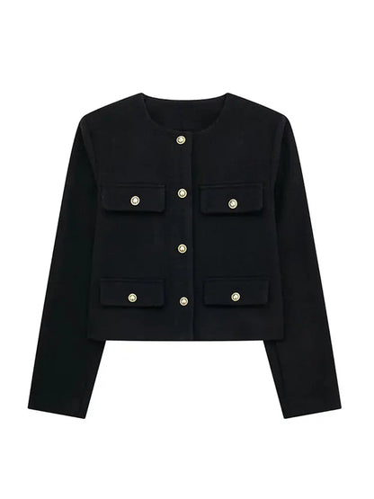 Hilda | Women’s Cropped Textured Jacket
