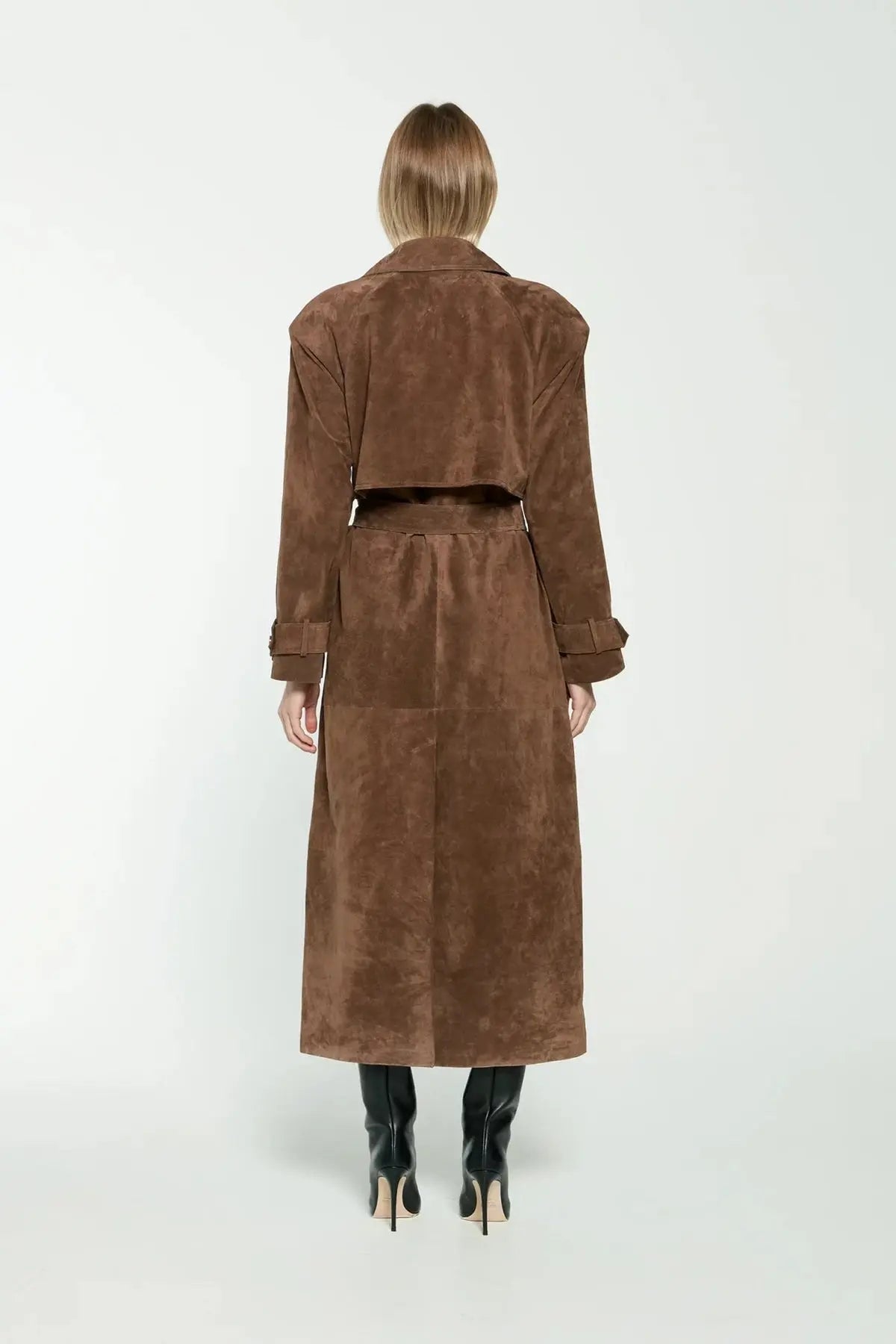 Jensen | Women’s Long Double Breasted Trench Coat