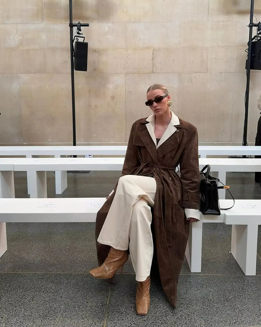 Jensen | Women’s Long Double Breasted Trench Coat