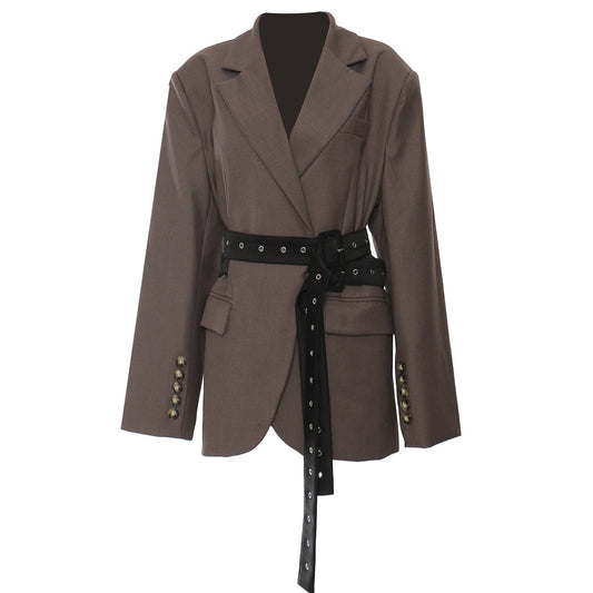 Jettie | Women’s Tailored Belted Blazer Jacket