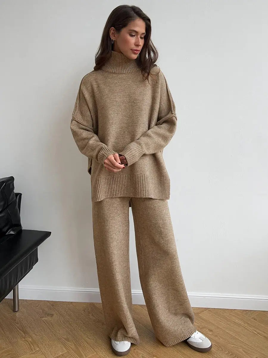 Jonah | Women’s Relaxed Turtleneck Knit Lounge Set