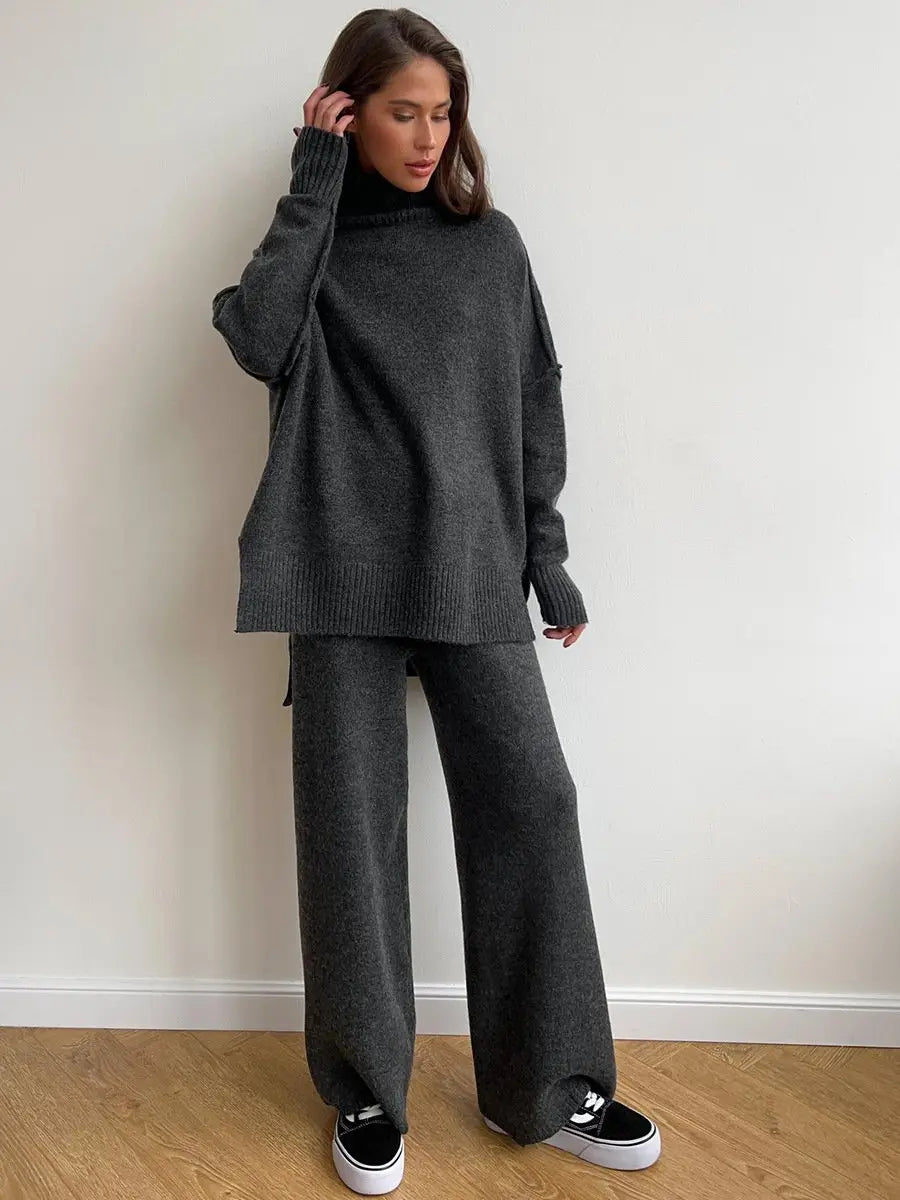 Jonah | Women’s Relaxed Turtleneck Knit Lounge Set