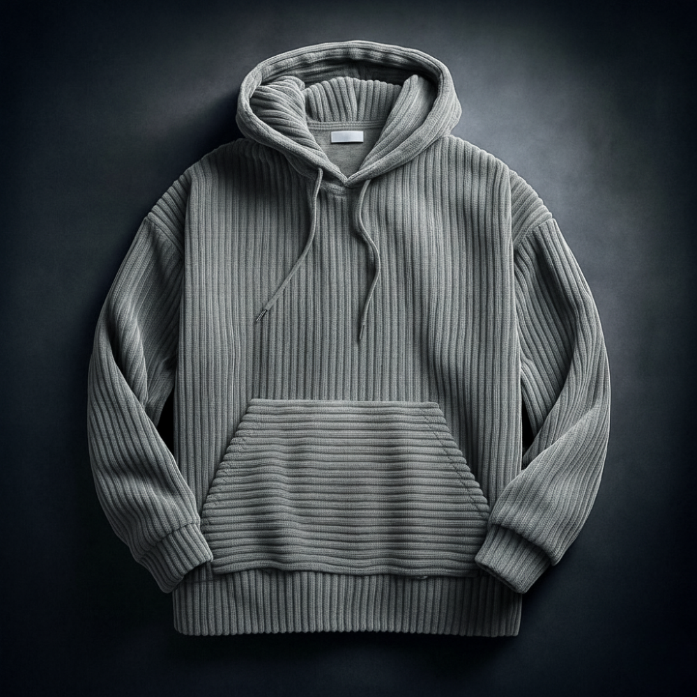 Josiah | Men’s Corduroy Comfort Hoodie