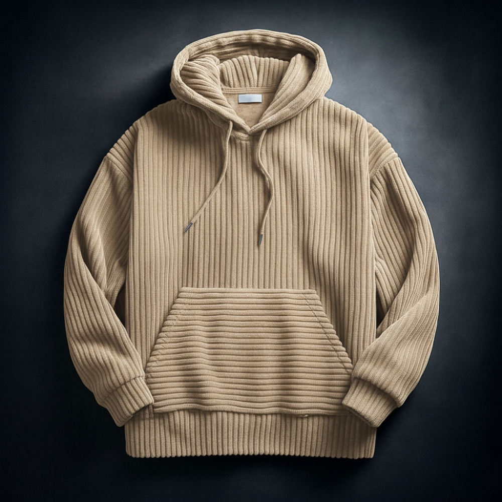 Josiah | Men’s Corduroy Comfort Hoodie