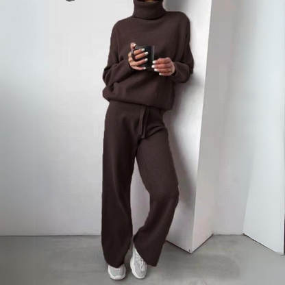 Karina Women's Loungewear Set | Turtleneck and Long Pants 1