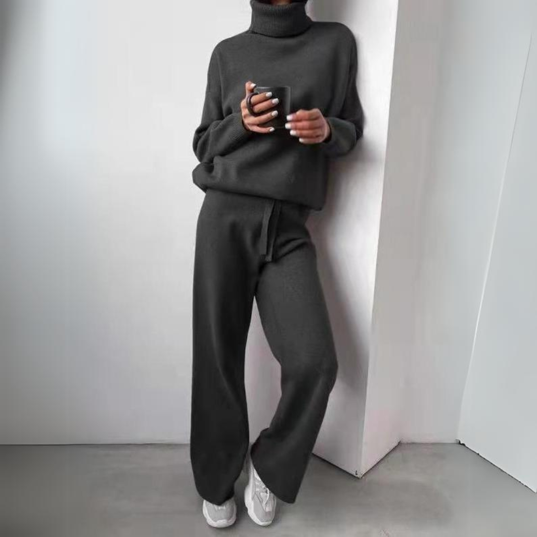 Karina Women's Loungewear Set | Turtleneck and Long Pants 2