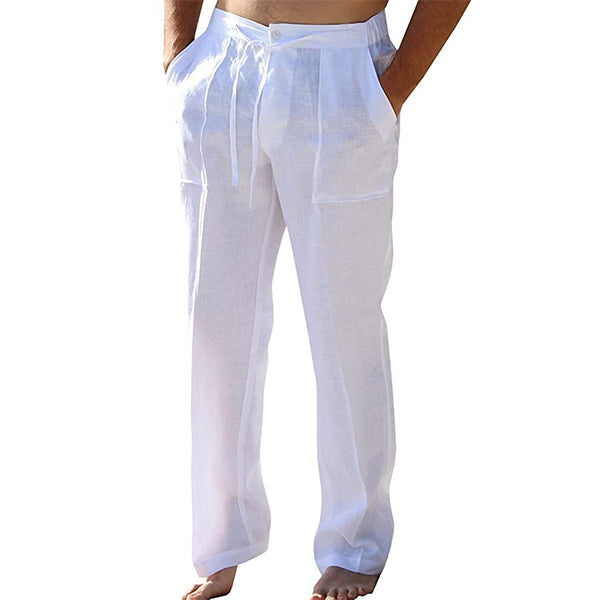Larry | Men’s Casual Linen Trousers