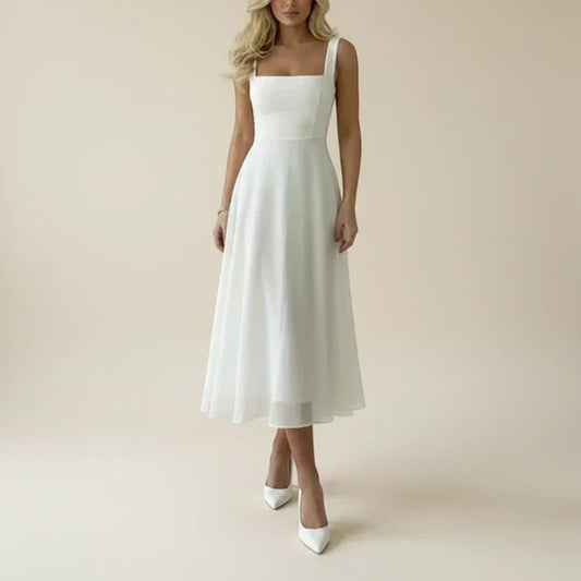 Luniera | Women’s Sleeveless A-Line Midi Dress